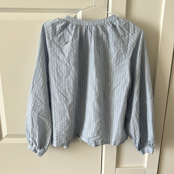 Sundays by wearesundays light blue Striped Button-Up Blouse runa shirt - Picture 5 of 6